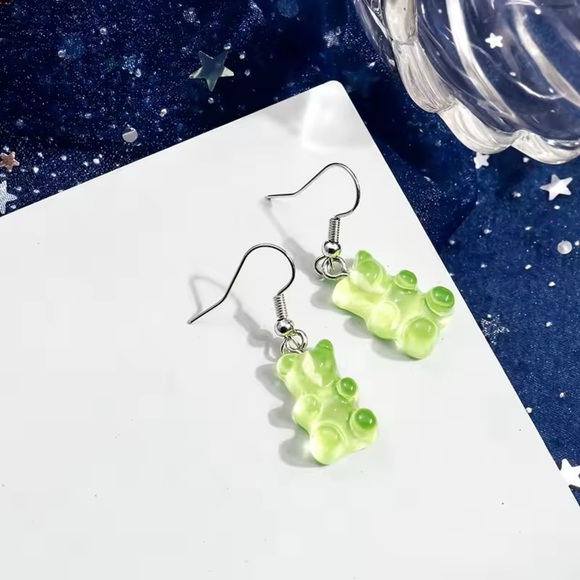 Mini Gummy Bear Earrings – Dangle Earrings - Handmade - Picture 3 of 7